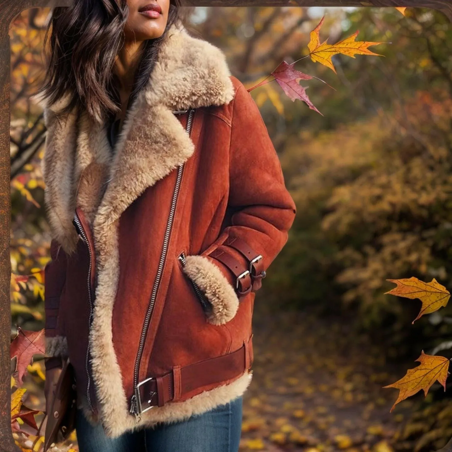 Autumn & Winter Suede Casual Coat