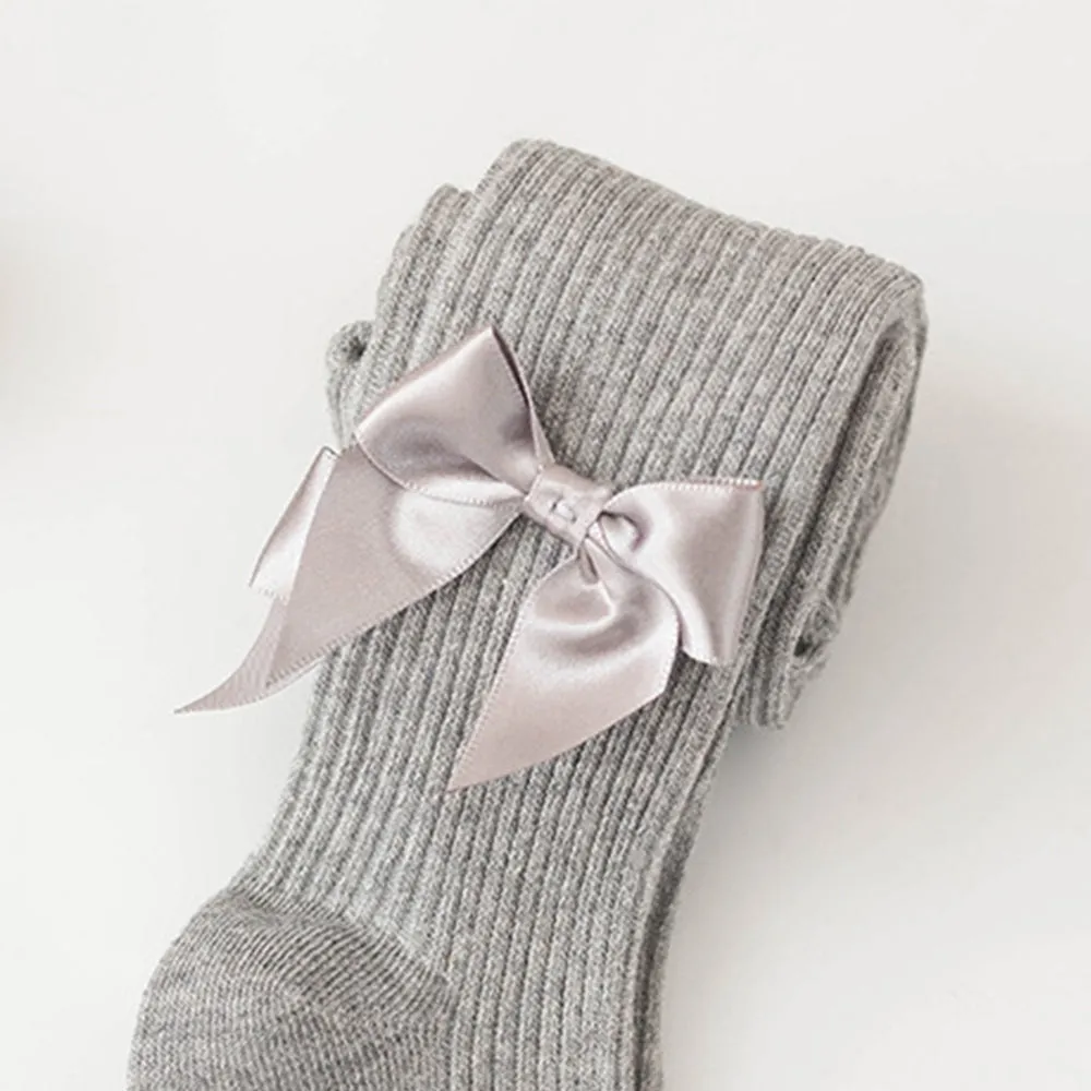 Baby / Toddler / Kid Bowknot Solid Tights