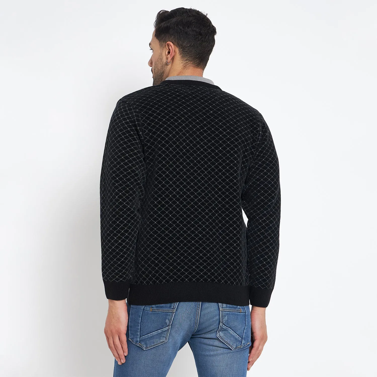 Duke Stardust Men Full Sleeve V Neck Pullover (SDS2139)