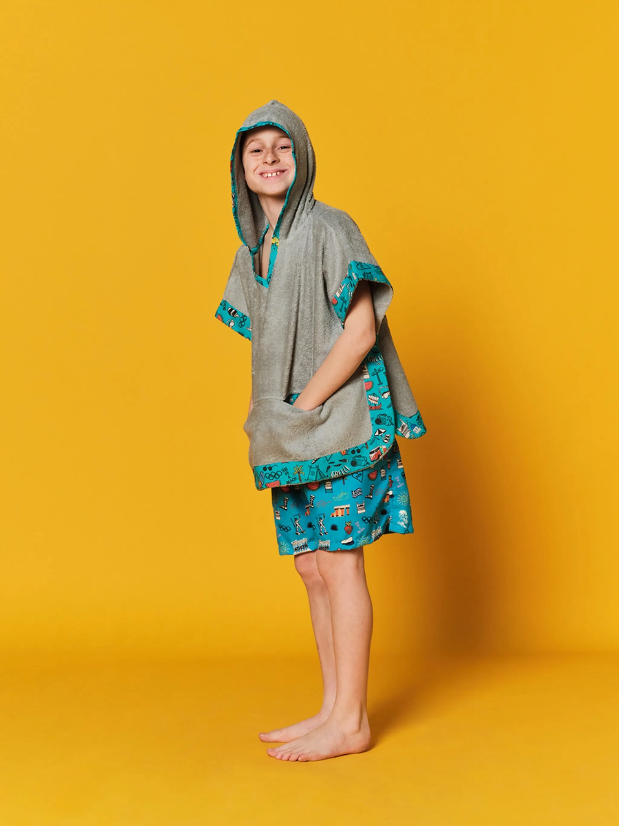 Greece I Love You | Kids' Poncho