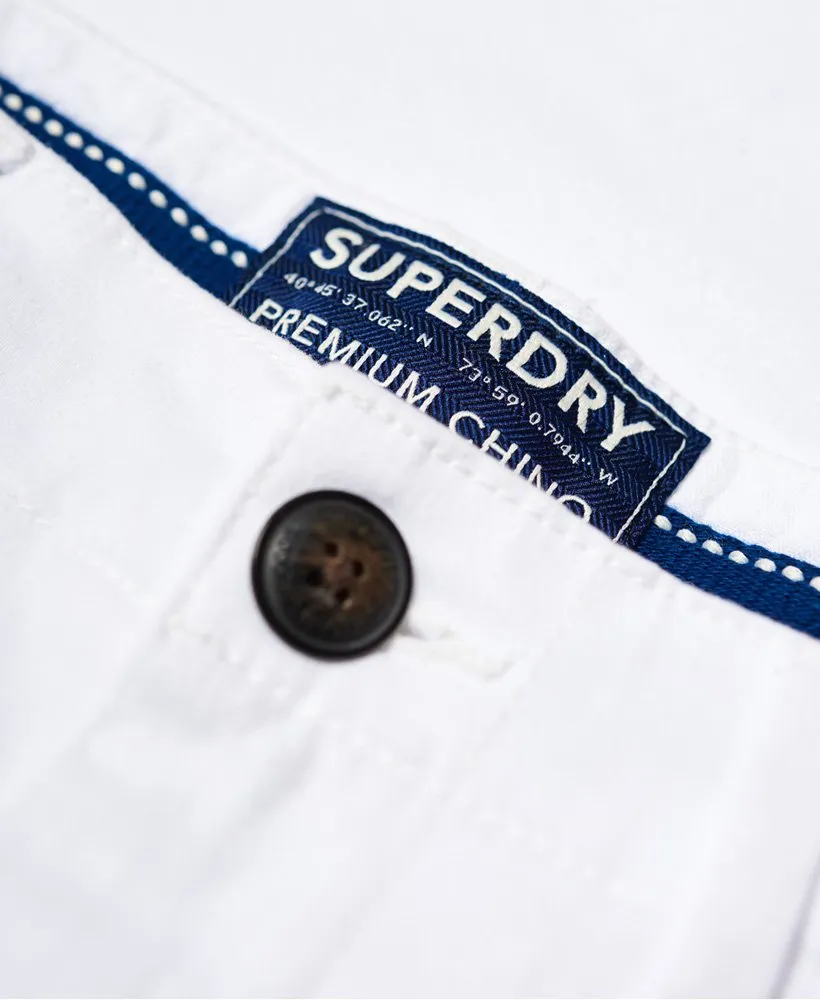 Ladies Superdry City Chino Pants - Optic White
