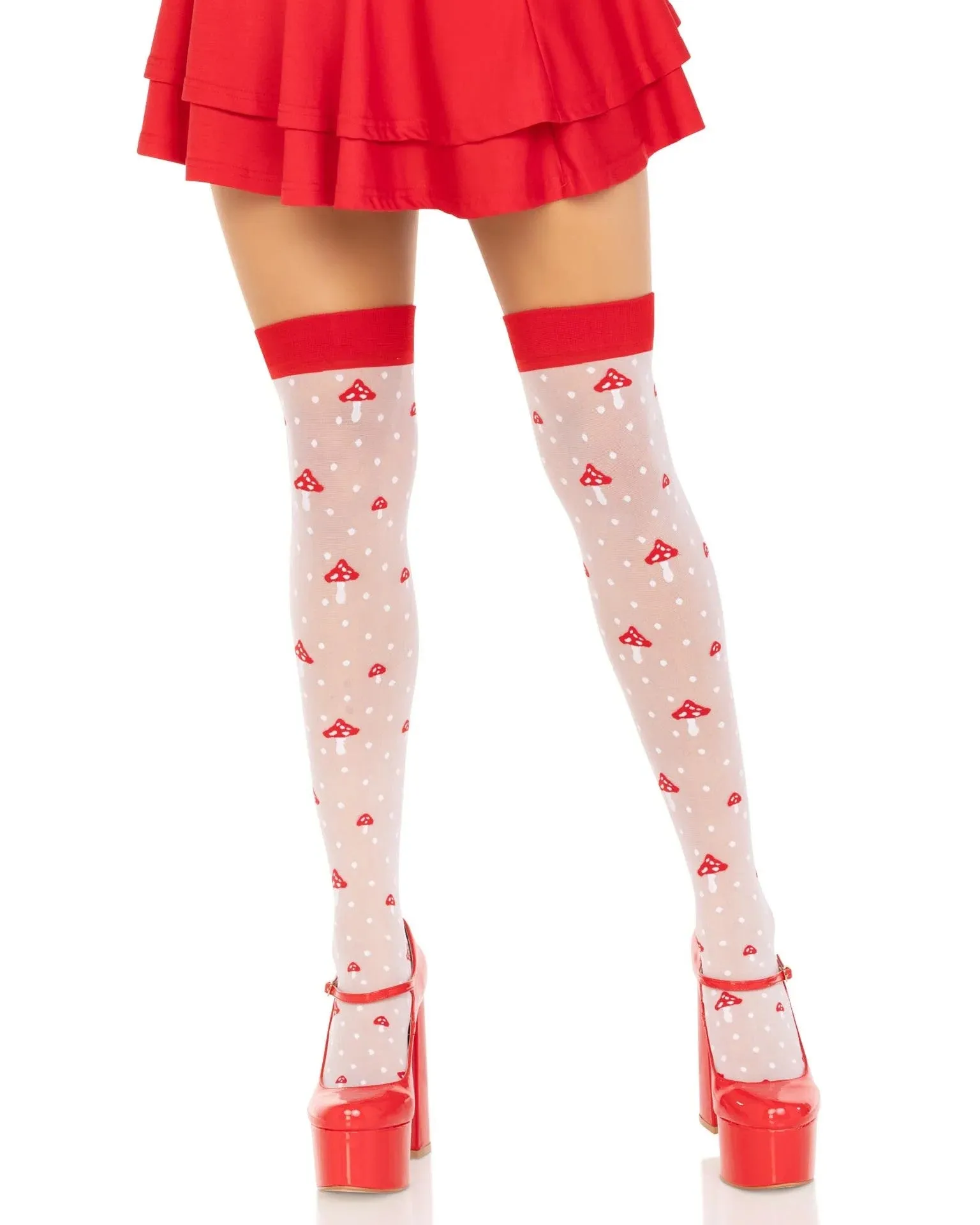 Magic Mushroom Thigh Highs