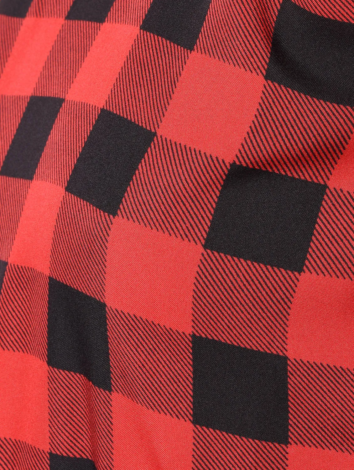 Side slit checkered maxi dress