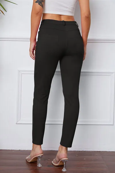 Stretchy Stitch Pants by Basic Bae