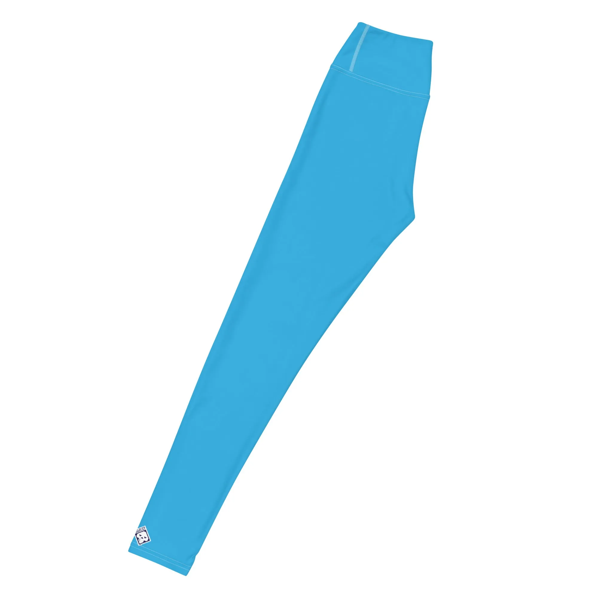 Urban Chic: Women's Solid Color Yoga Pants Leggings - Cyan