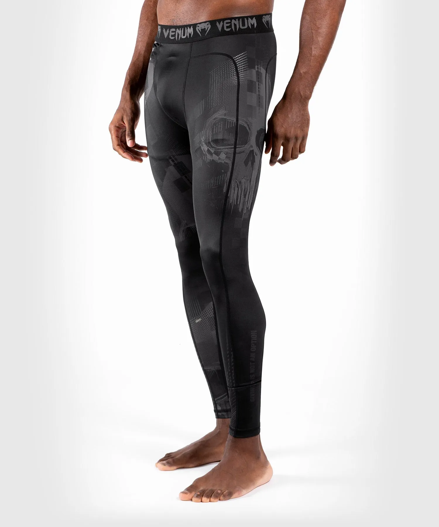 Venum Skull Compression Tights - Black/Black