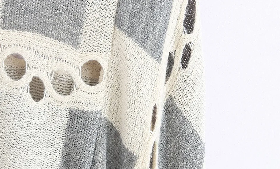 Women's Autumn Plaid Poncho